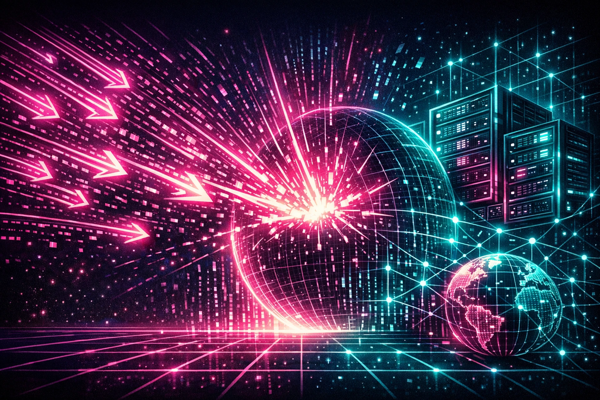 كيف تبدو هجمات DDoS الحجمية على مستوى الشبكة