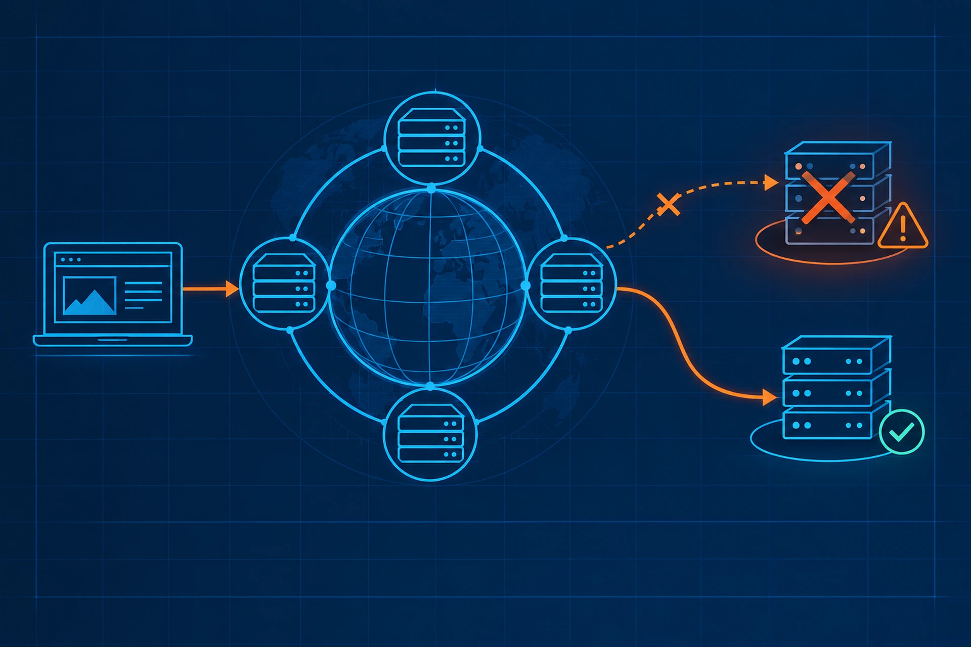 كيف يحافظ CDN Failover على تحميل موقعك حتى عندما يواجه الخادم الرئيسي مشاكل