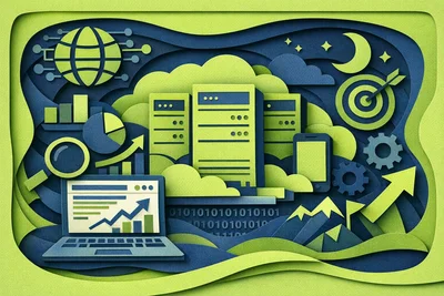 Server rack symbolizing hosting as a silent partner in SEO campaigns