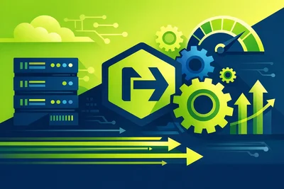 Nginx configuration file open in a terminal showing worker process and connection settings